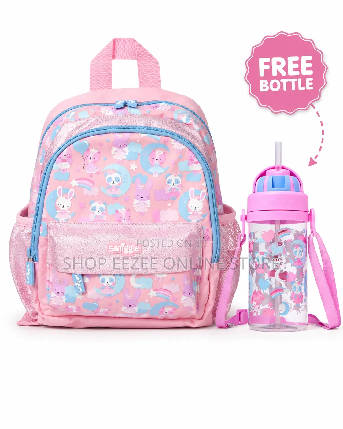 Original Smiggle Preschool Backpack | School Bag - Pink (Brand New)