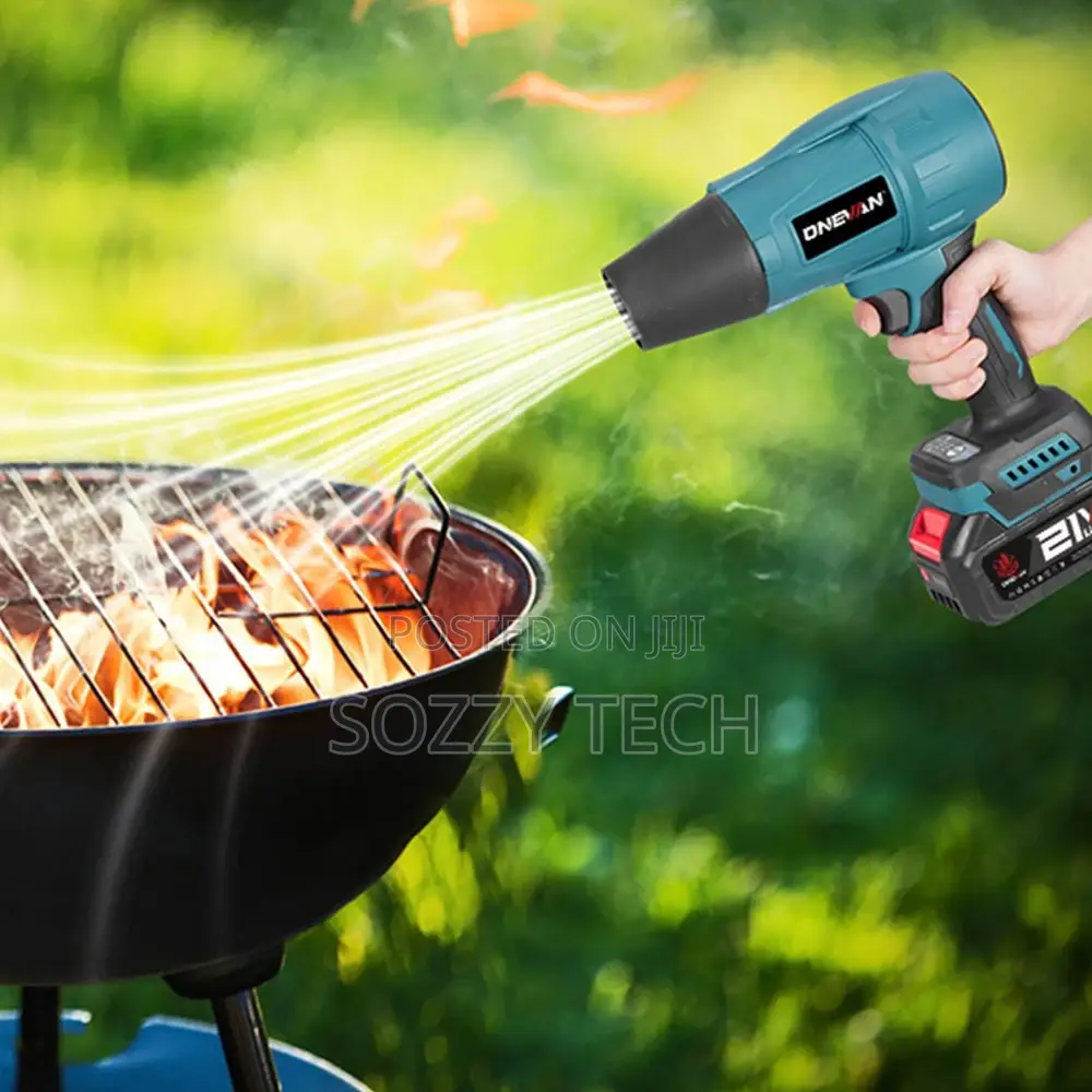 Cordless Electric Blower/Fan, Powered by a 21V Lithium-Ion Battery