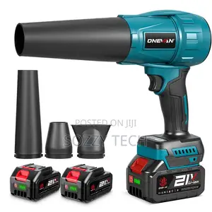 Cordless Electric Blower/Fan, Powered by a 21V Lithium-Ion Battery