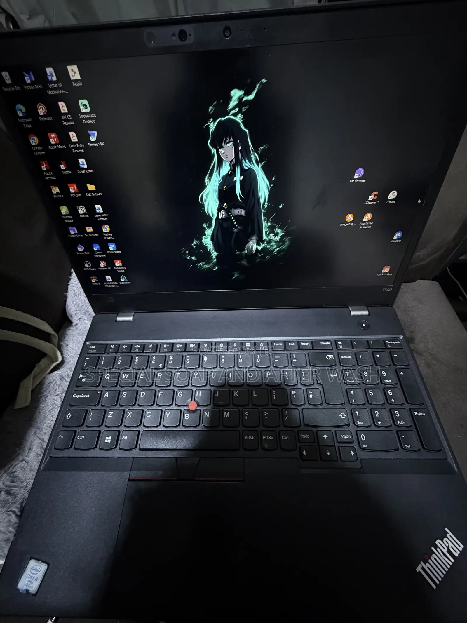Laptop Lenovo ThinkPad T580 16GB Intel Core i5 SSD 256GB
