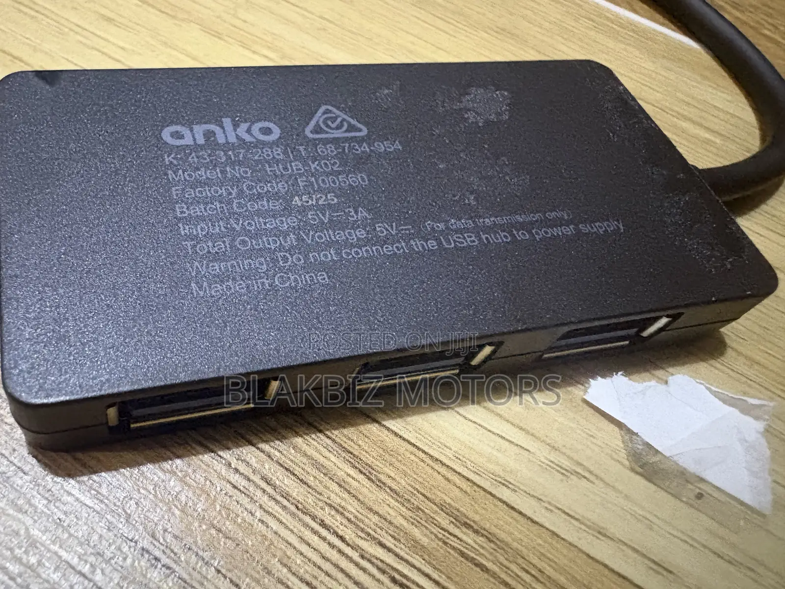 Anko USB 3.0 Type-C Hub (Model HUB-K02)