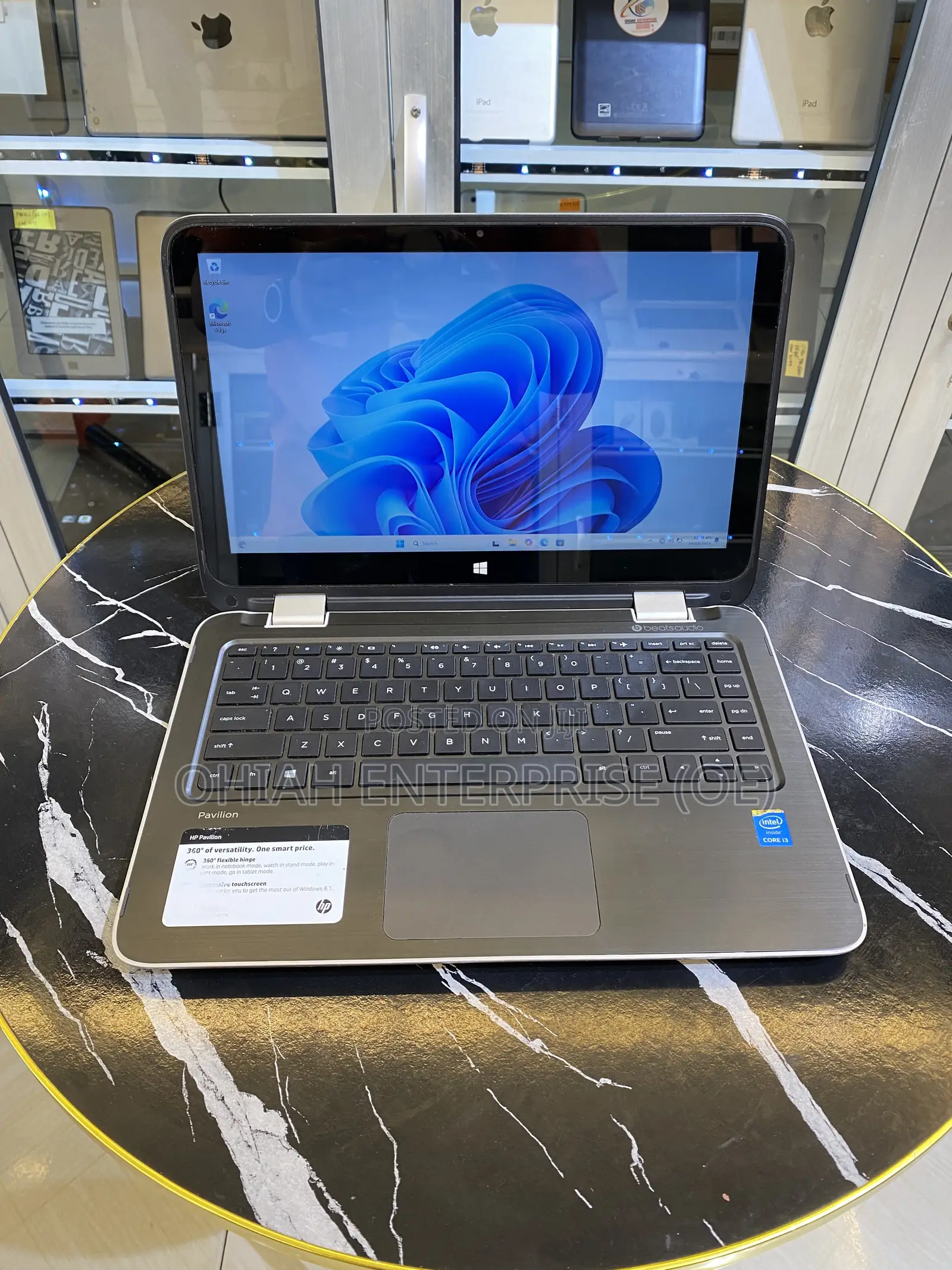Laptop HP Pavilion x360 13 8GB Intel Core i3 SSD 256GB