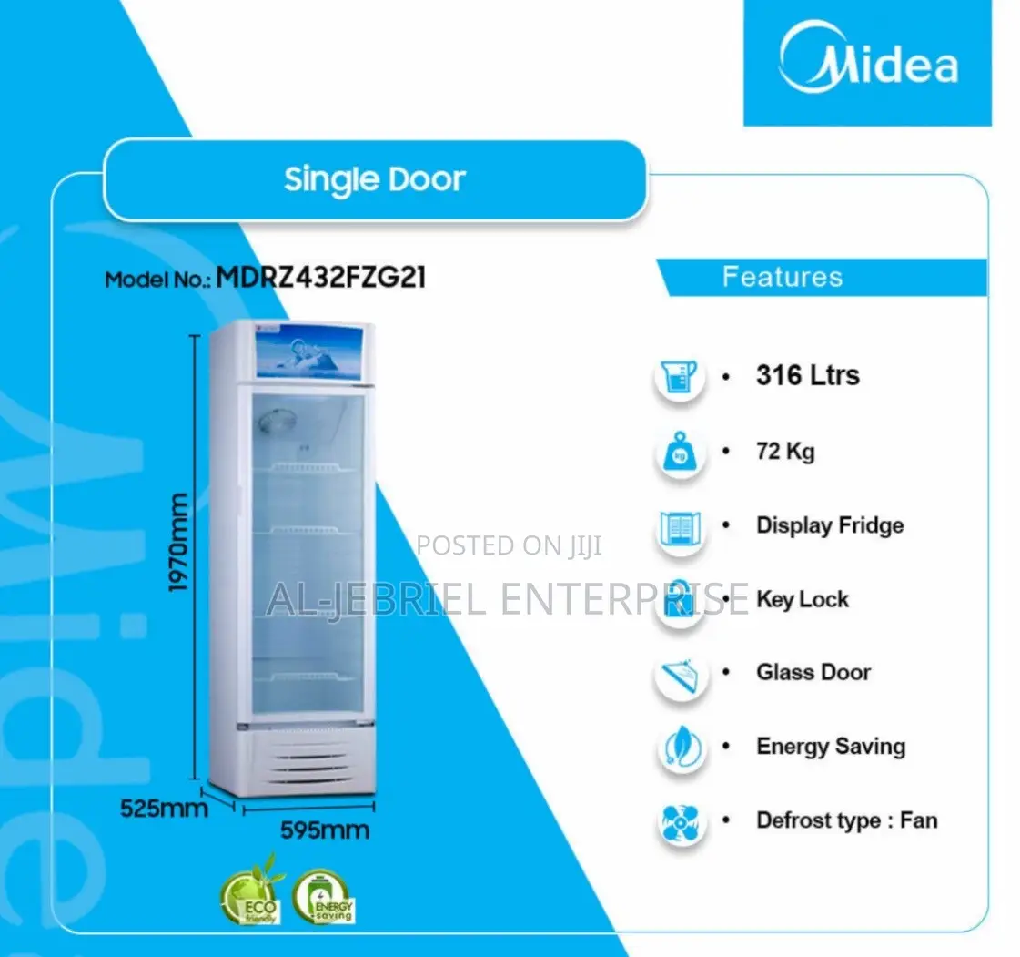 Midea 316L Display Refrigerator