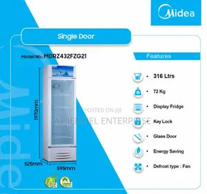 Midea 316L Display Refrigerator