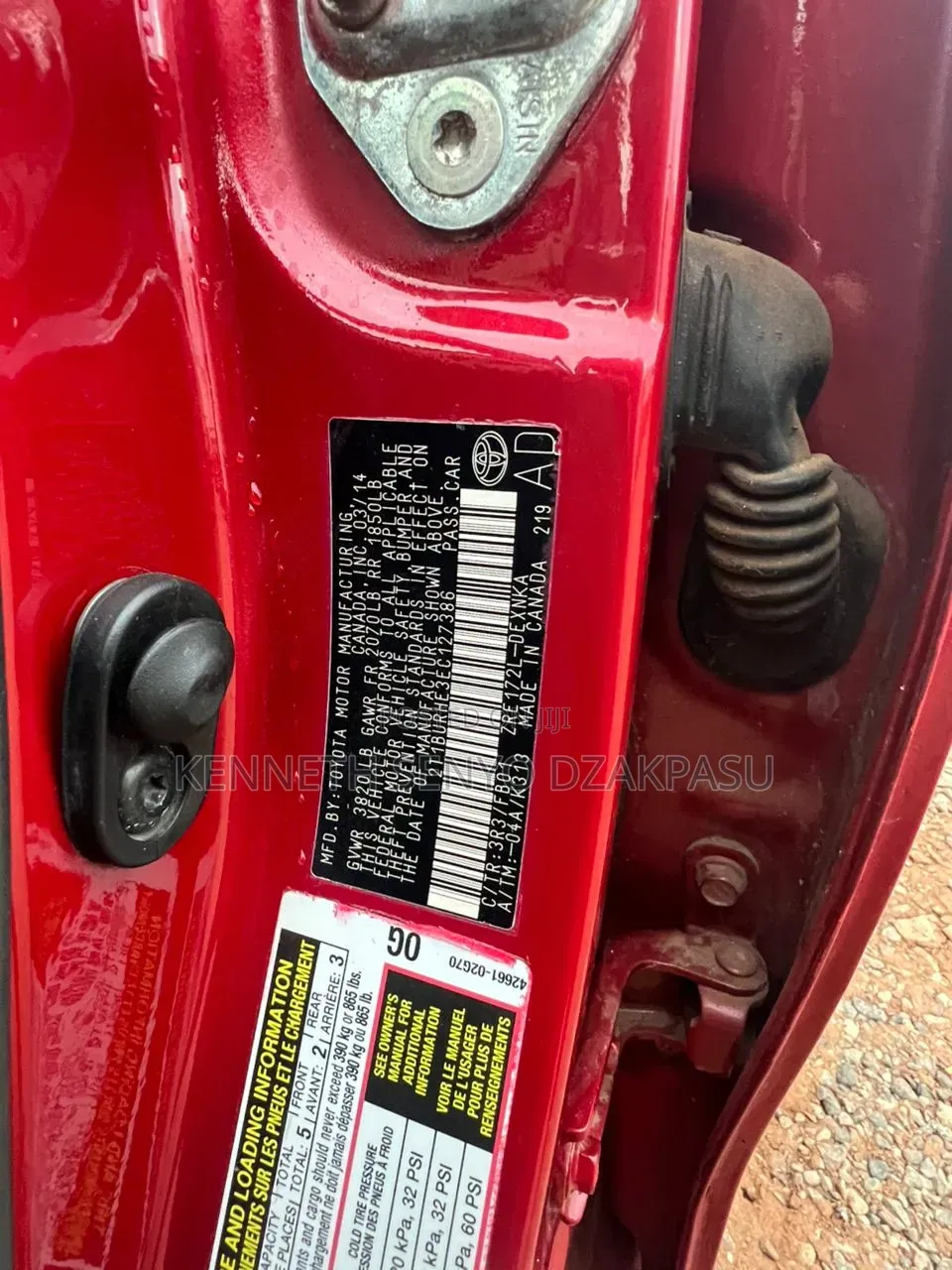 Toyota Corolla 2014 Red