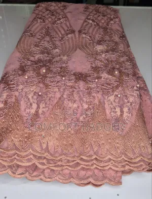 Elegant Onion Pink French Net Lace