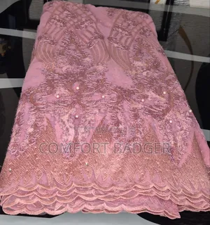 Elegant Onion Pink French Net Lace