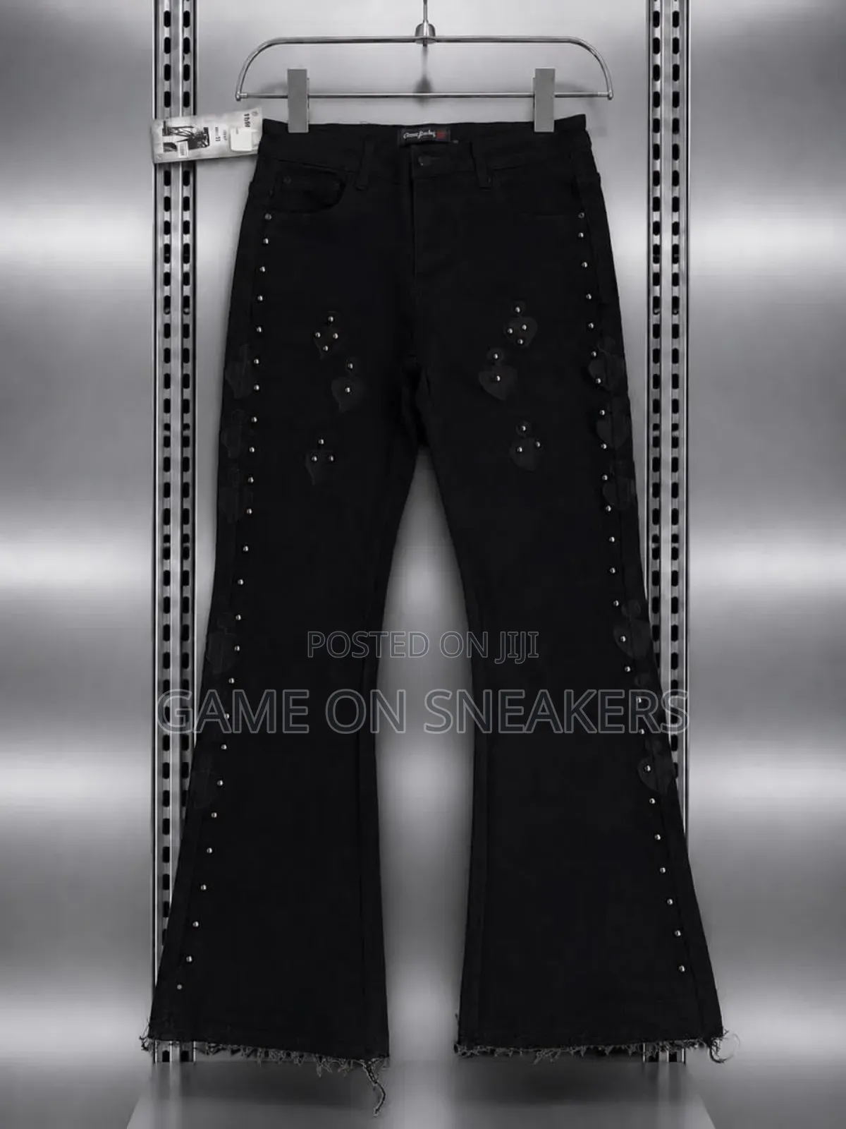Baggy and Flare Jeans  With Side Chain