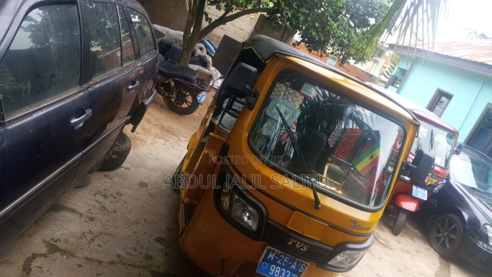 TVS King Deluxe Plus iTouch Start 2025 Yellow