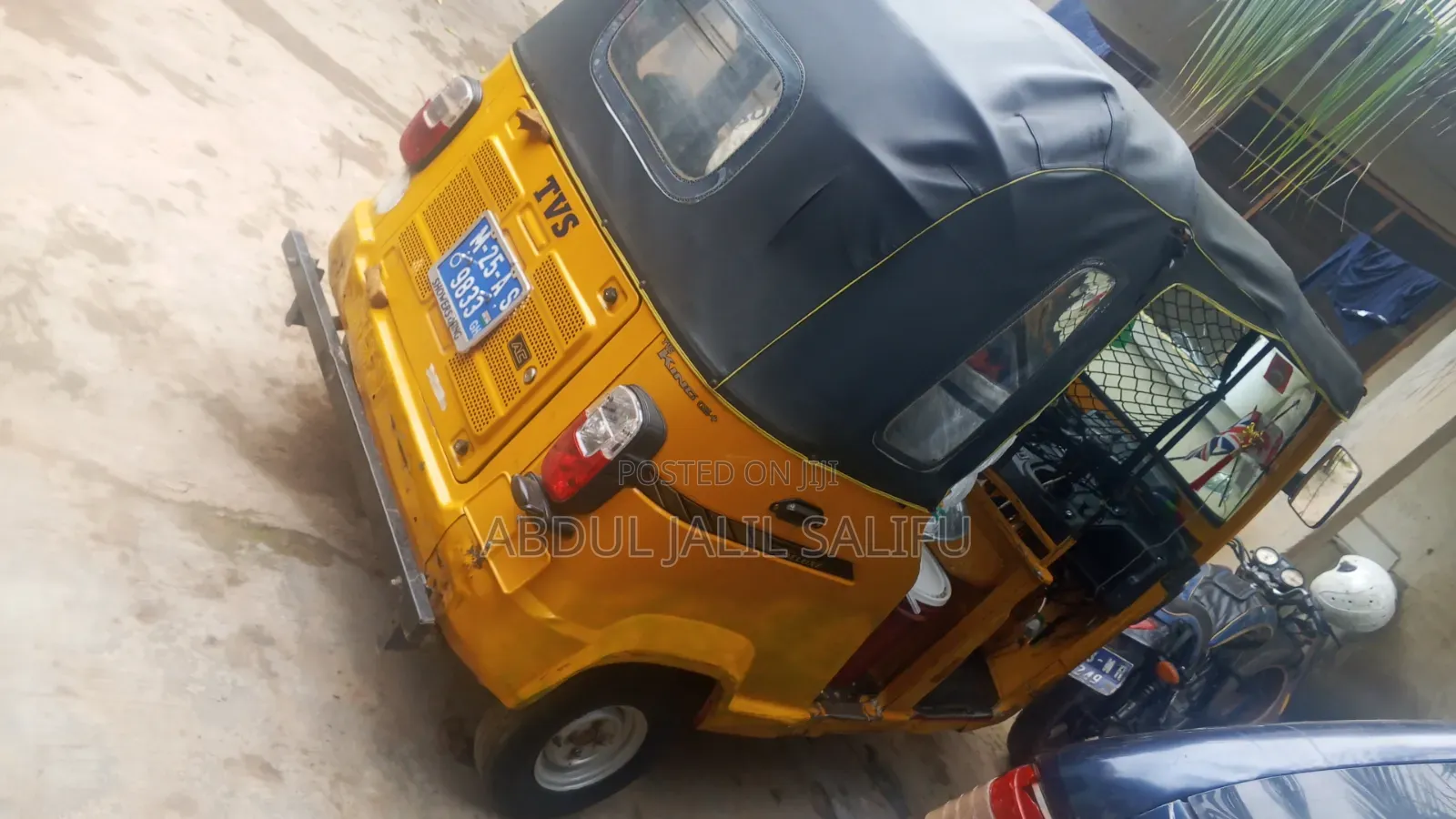 TVS King Deluxe Plus iTouch Start 2025 Yellow