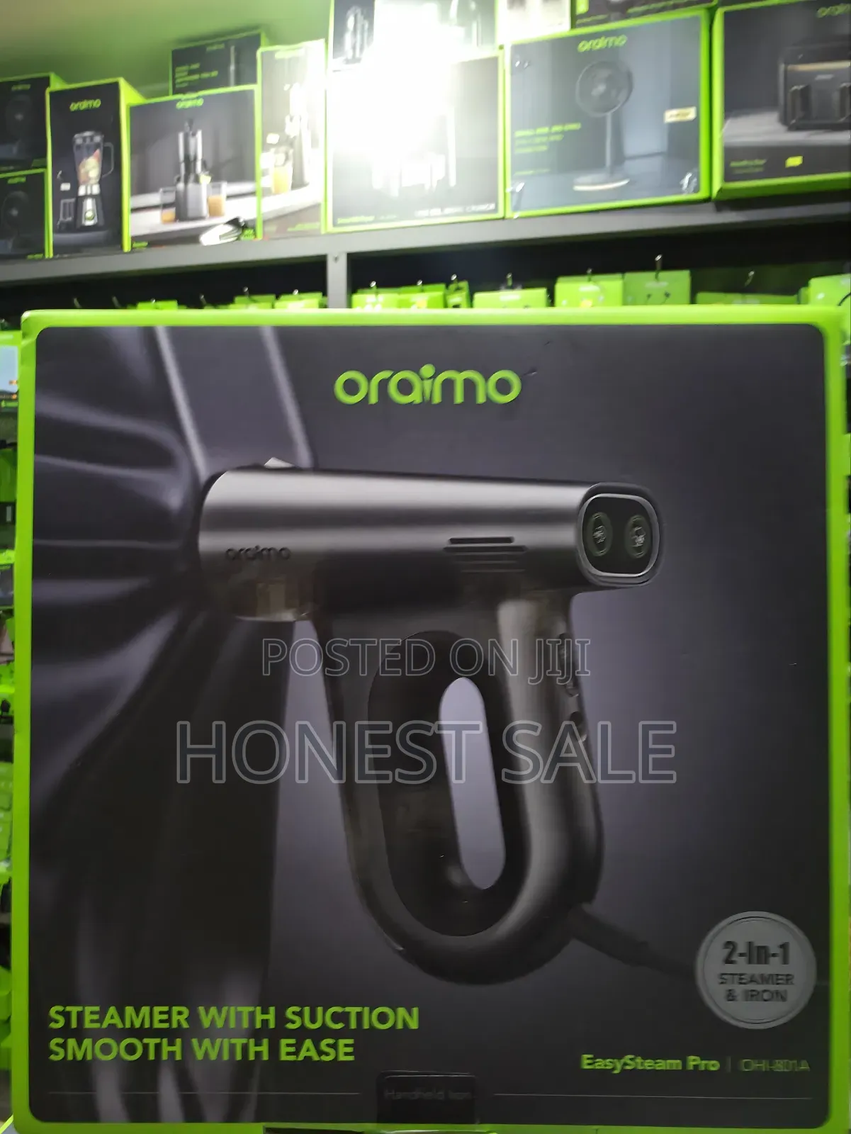 Oraimo EasySteam Pro Self-Attaching Portable Handheld Garment Steamer