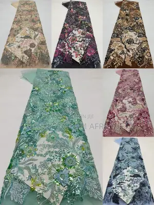 Luxurious Embroidery Beaded Lace