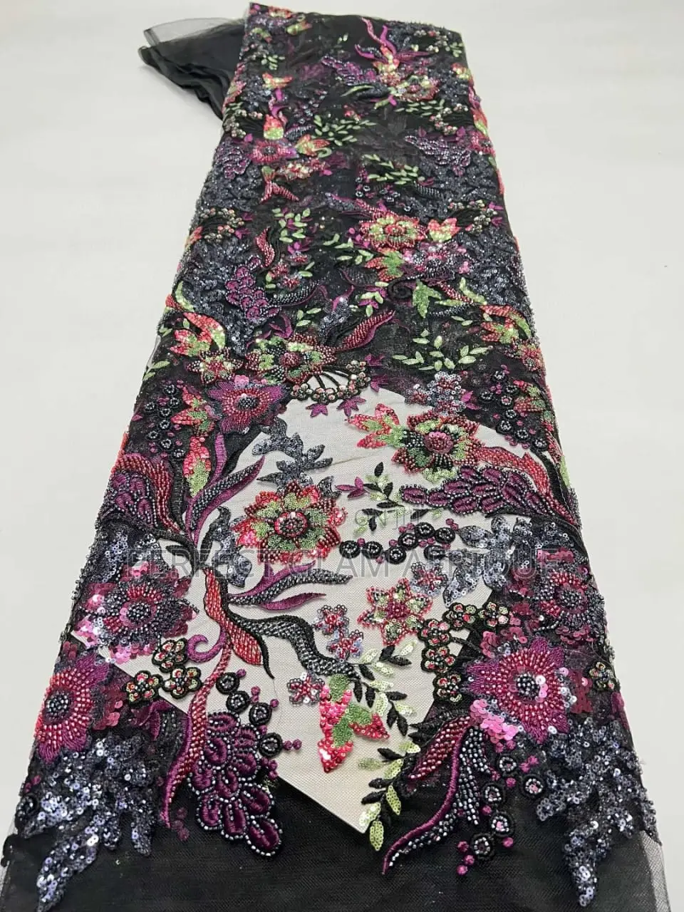 Luxurious Embroidery Beaded Lace
