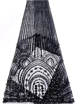 Luxury Handmade Beaded Lace With Pearls