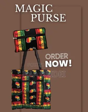 African Print 2 in 1 Tote Bag