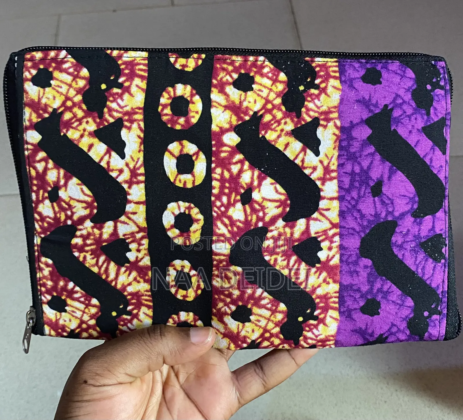 African Print 2 in 1 Tote Bag