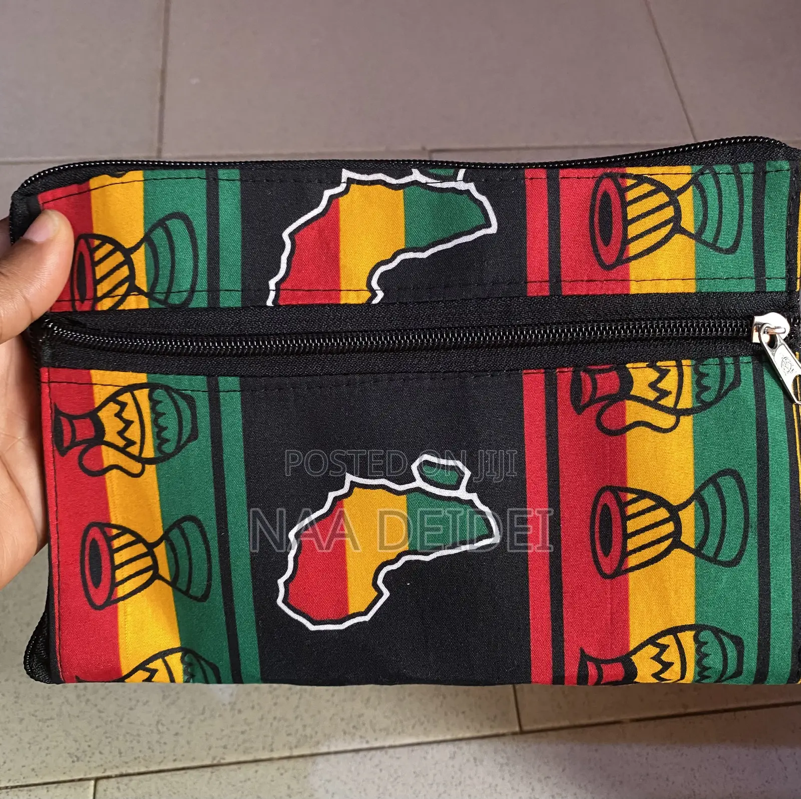 African Print 2 in 1 Tote Bag