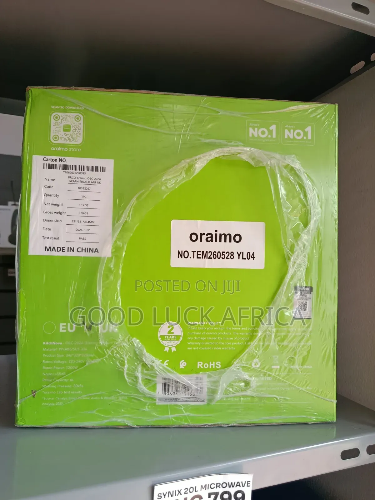 Oraimo Kitchenova Electric Pressure Cooker