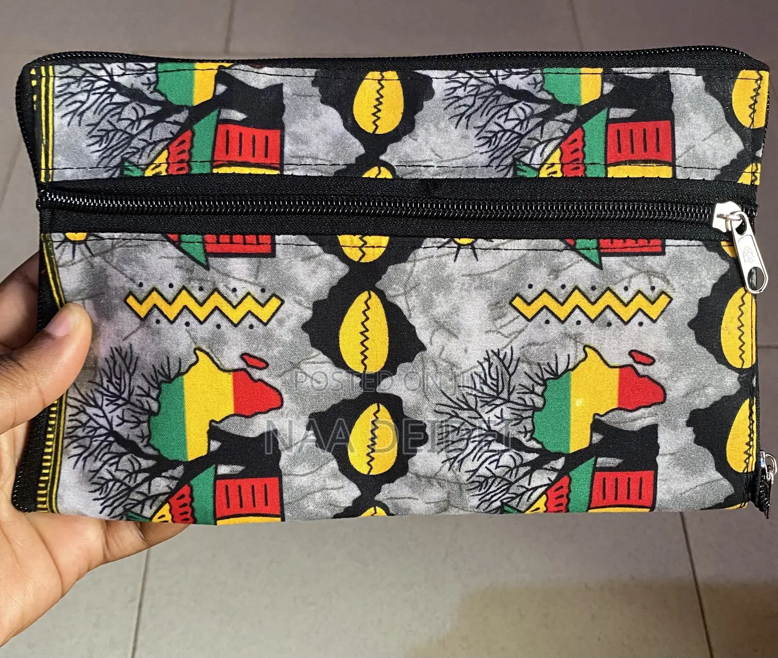 African Print 2 in 1 Tote Bag