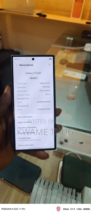 New Samsung Galaxy Z Fold7 512 GB Black