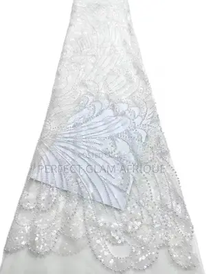 Sequence Lace With Beads and Pearls