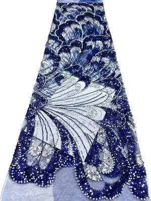 Sequence Lace With Beads and Pearls