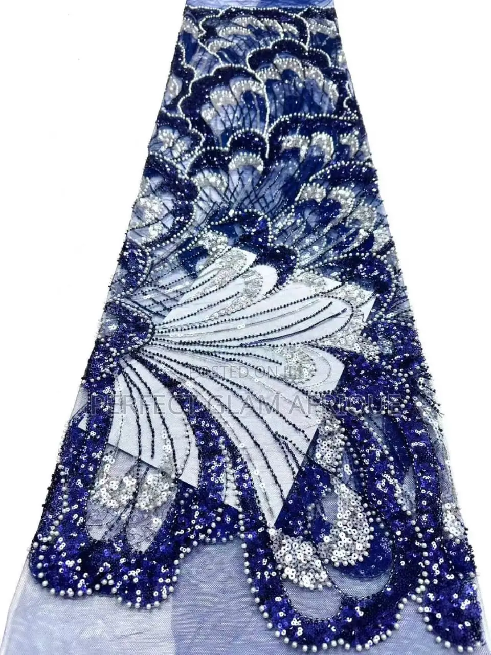Sequence Lace With Beads and Pearls