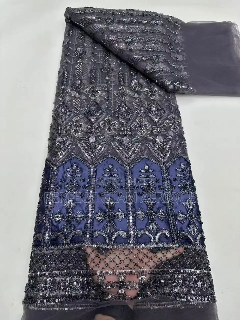 Luxury Heavy Beaded Sequin and Embroidery Lace