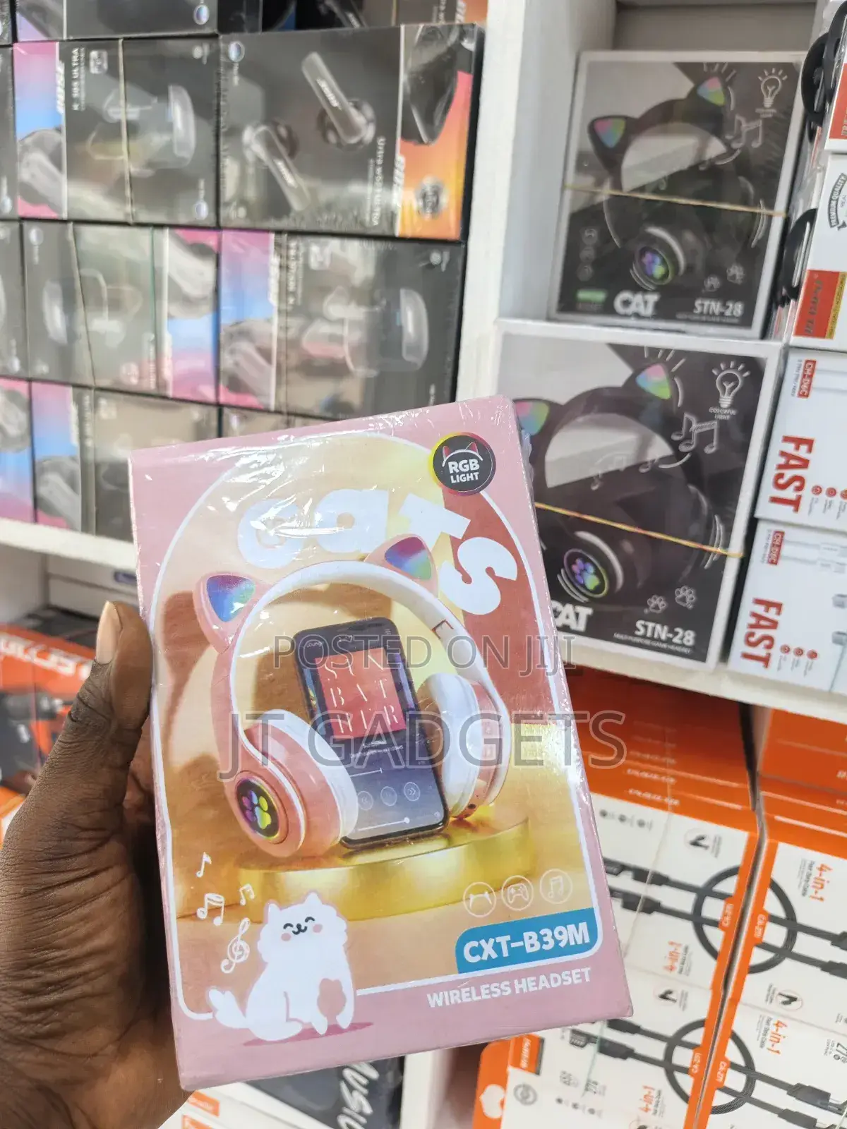 Cat Ears Wireless Headset — RGB Lights
