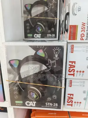 Cat Ears Wireless Headset — RGB Lights