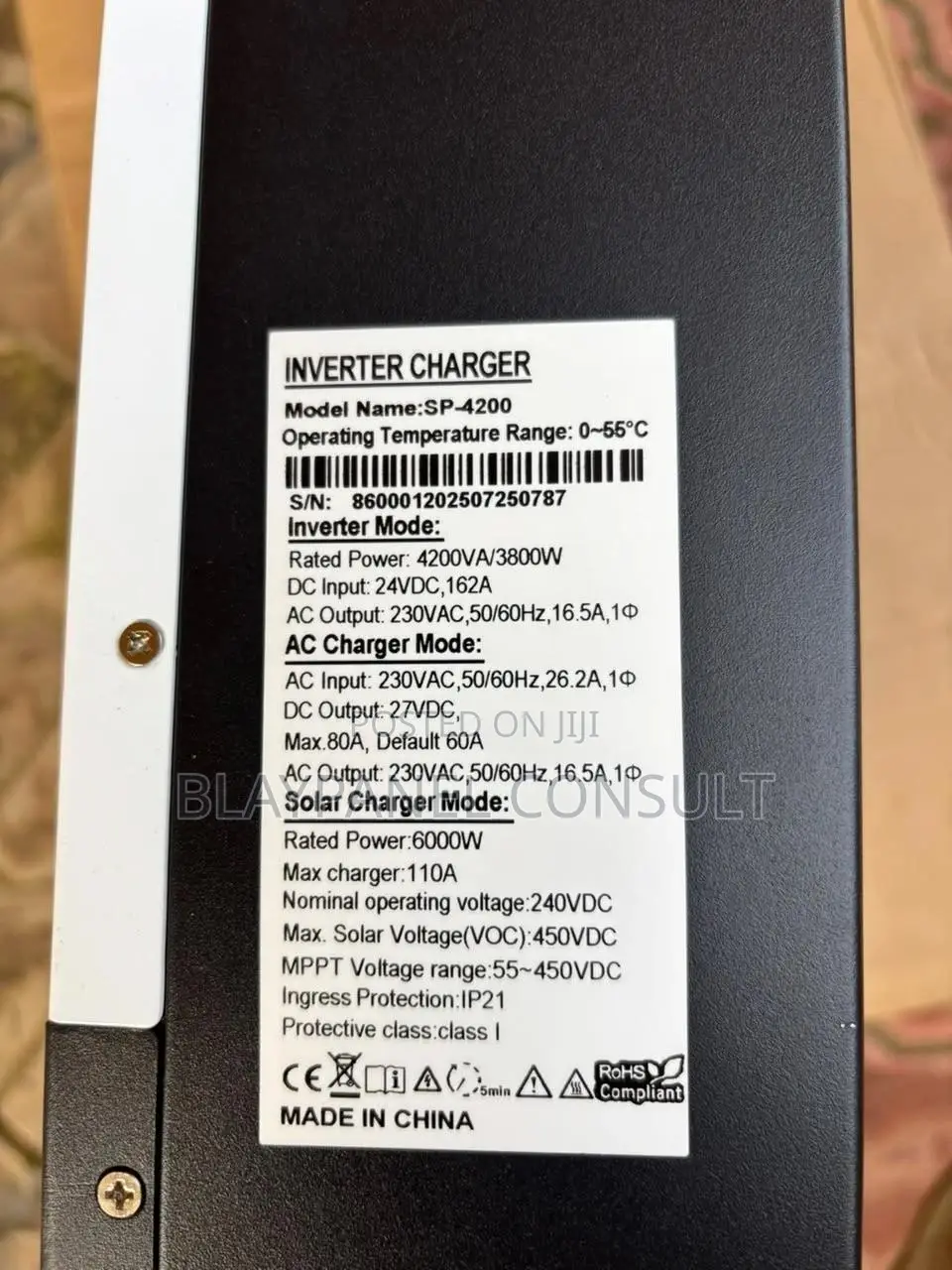 4kw 24v Menshark Hybrid Solar Inverter