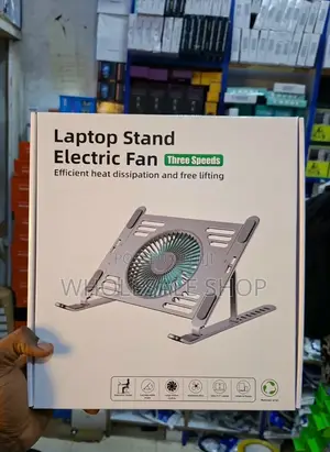 Electric Laptop Stand + Fan (Three Speed Level)