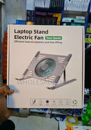 Electric Laptop Stand + Fan (Three Speed Level)