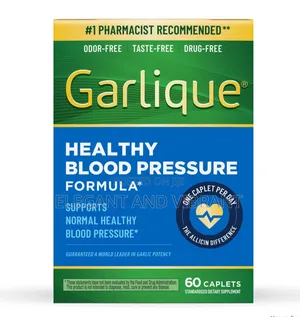 Garlique Garlic Extract Supplement, Healthy Blood Pressure Formula,