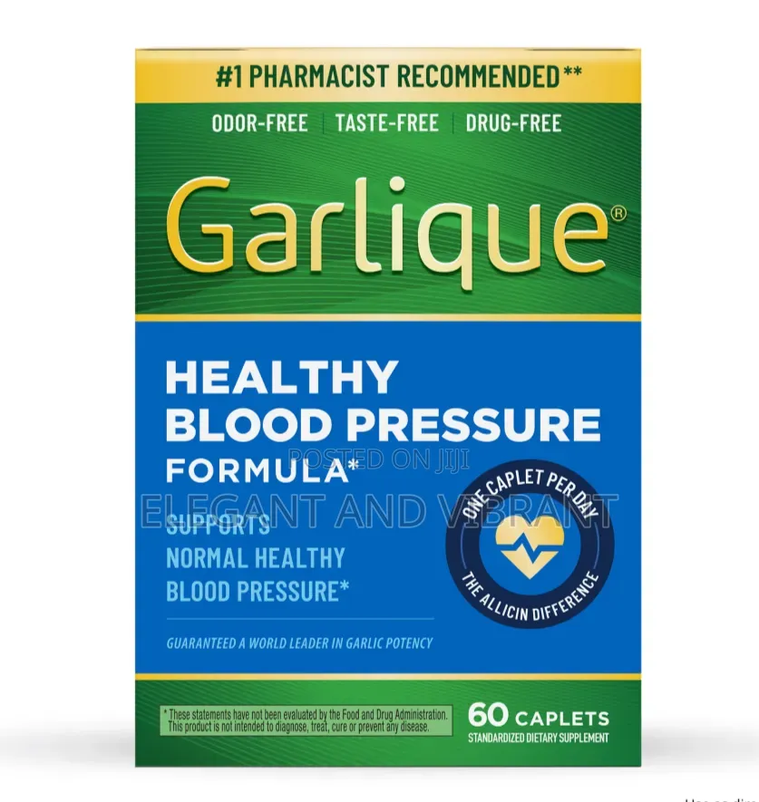 Garlique Garlic Extract Supplement, Healthy Blood Pressure Formula,