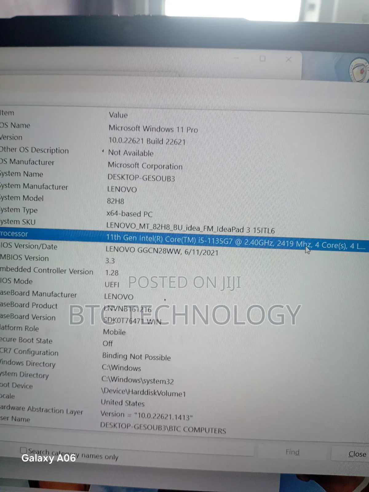 Laptop Lenovo Ideapad 3-14IIL05 12GB Intel Core i5 SSD 256GB