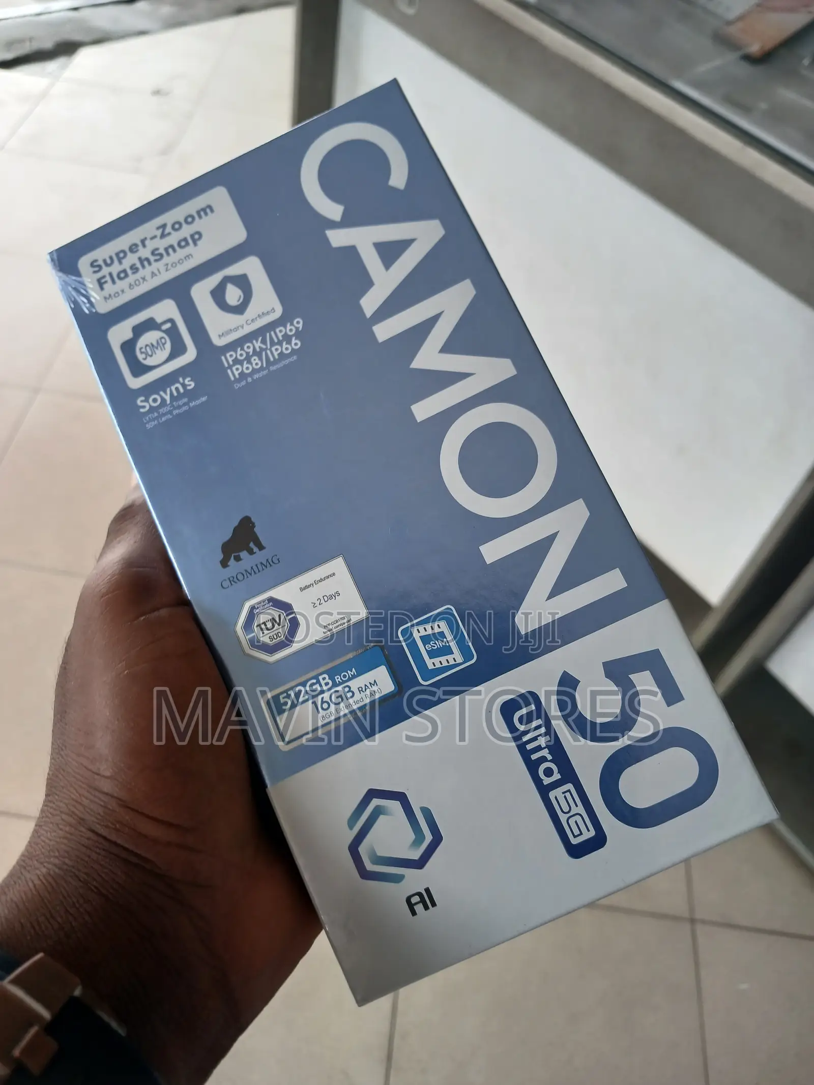 New Tecno Camon 50 Ultra 512 GB Blue