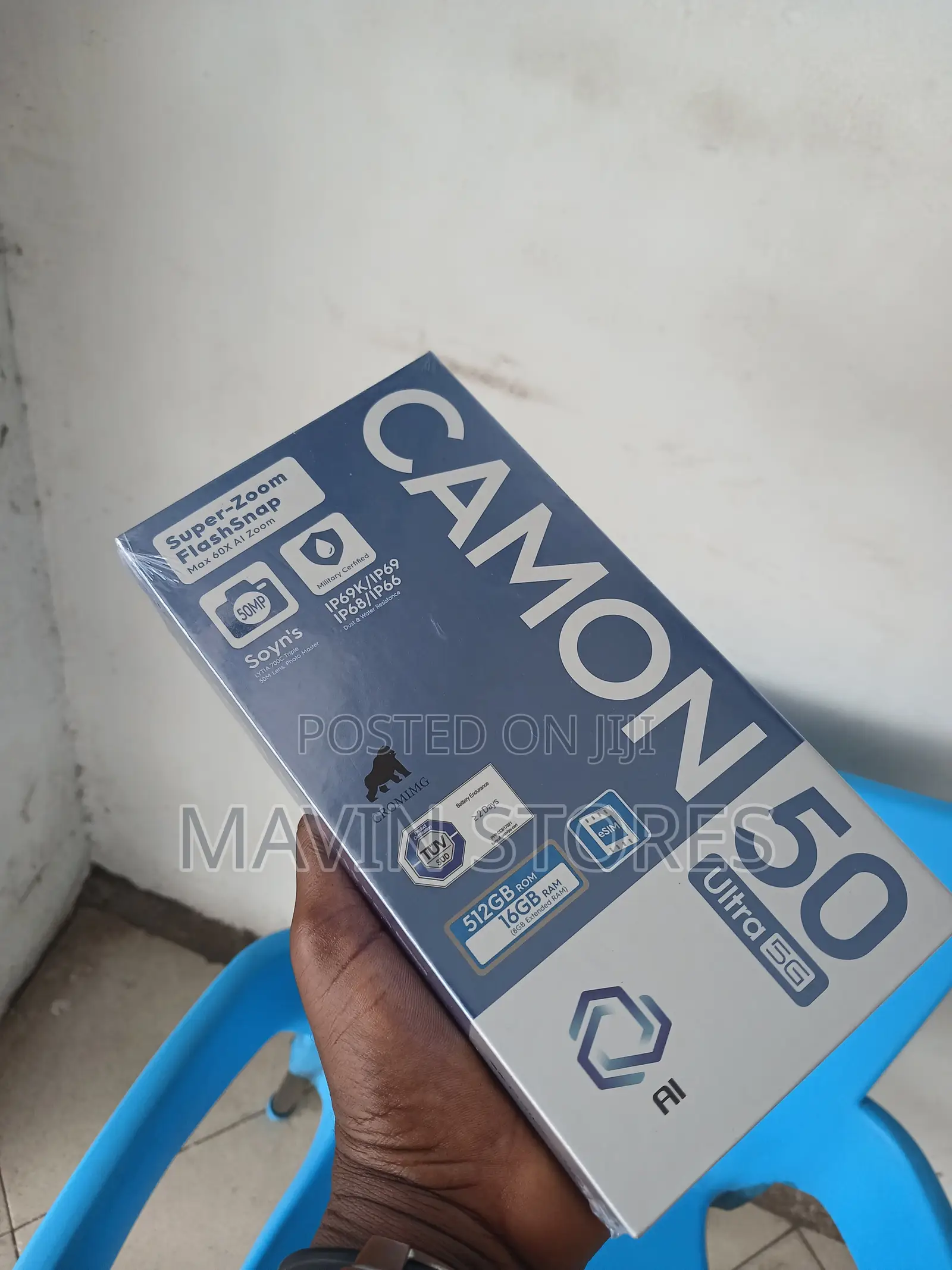 New Tecno Camon 50 Ultra 512 GB Blue