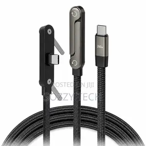 Sideways Phone Charger, 2 in 1 Invisible Holder Charger Cable, 240W
