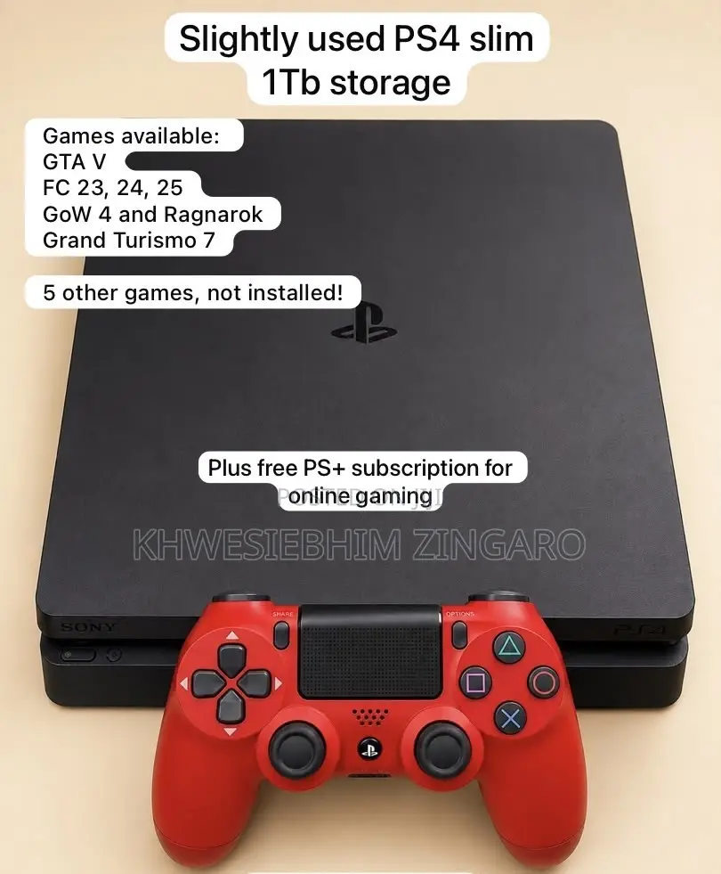 Slightly Used Play Station 4 Slim