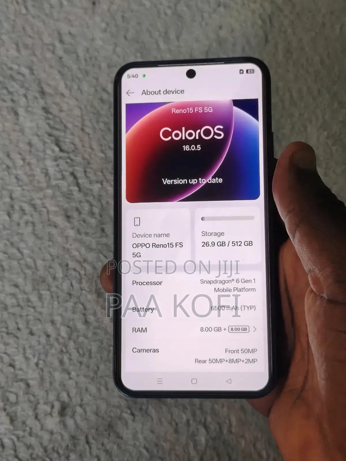 Oppo Reno15 F 5G 512 GB