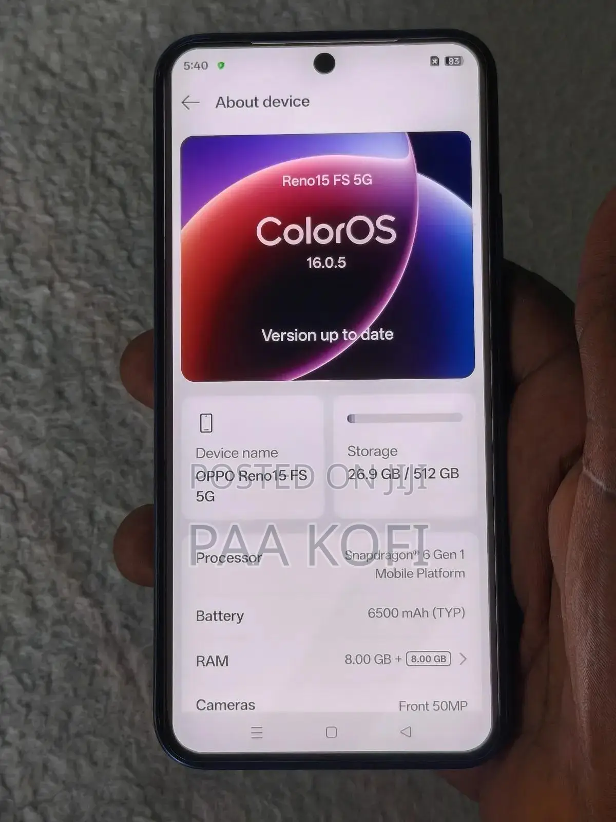Oppo Reno15 F 5G 512 GB
