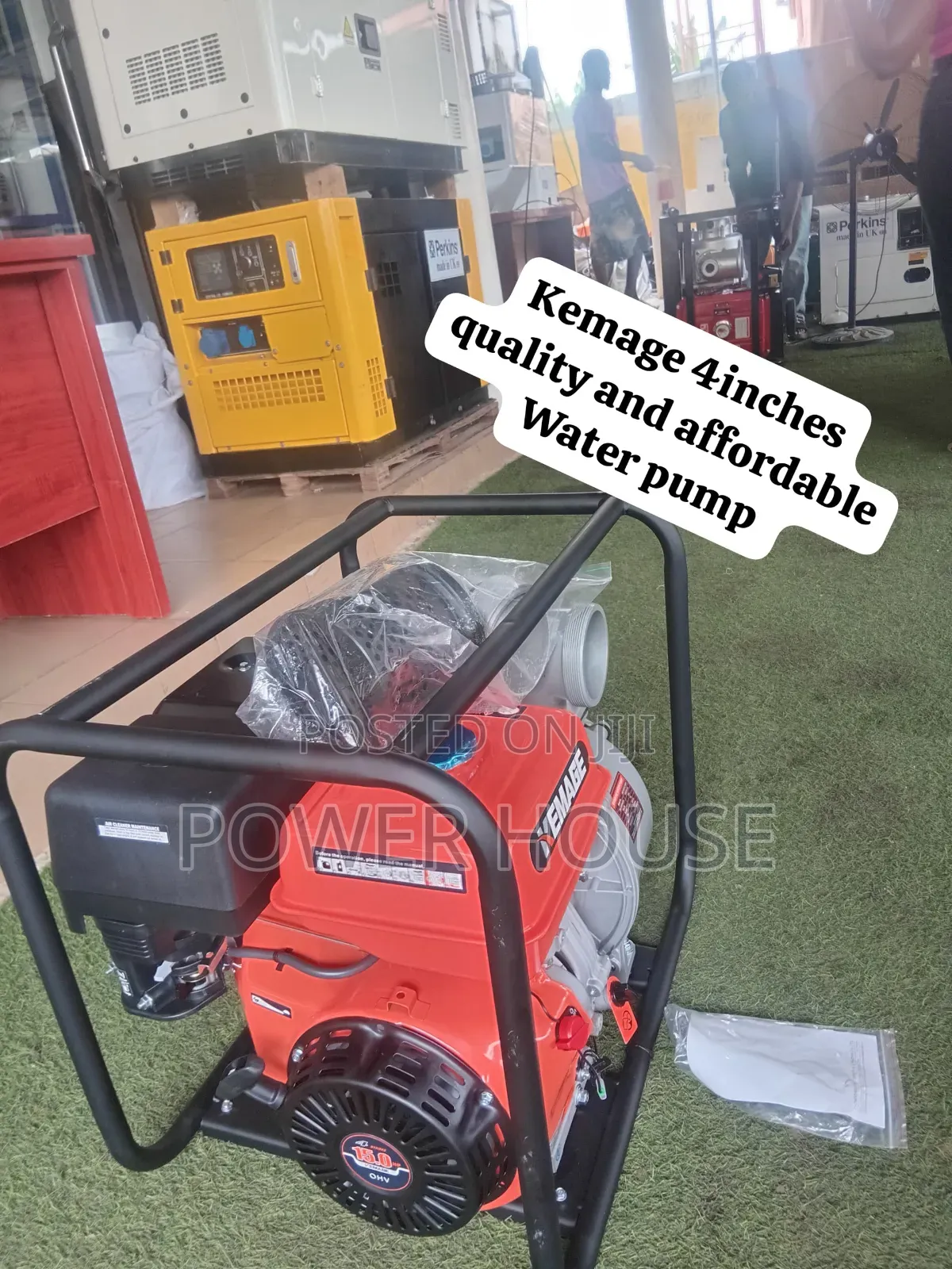 KEMAGE Gasoline Water Pump Strong Performance for Irrigation, Farming