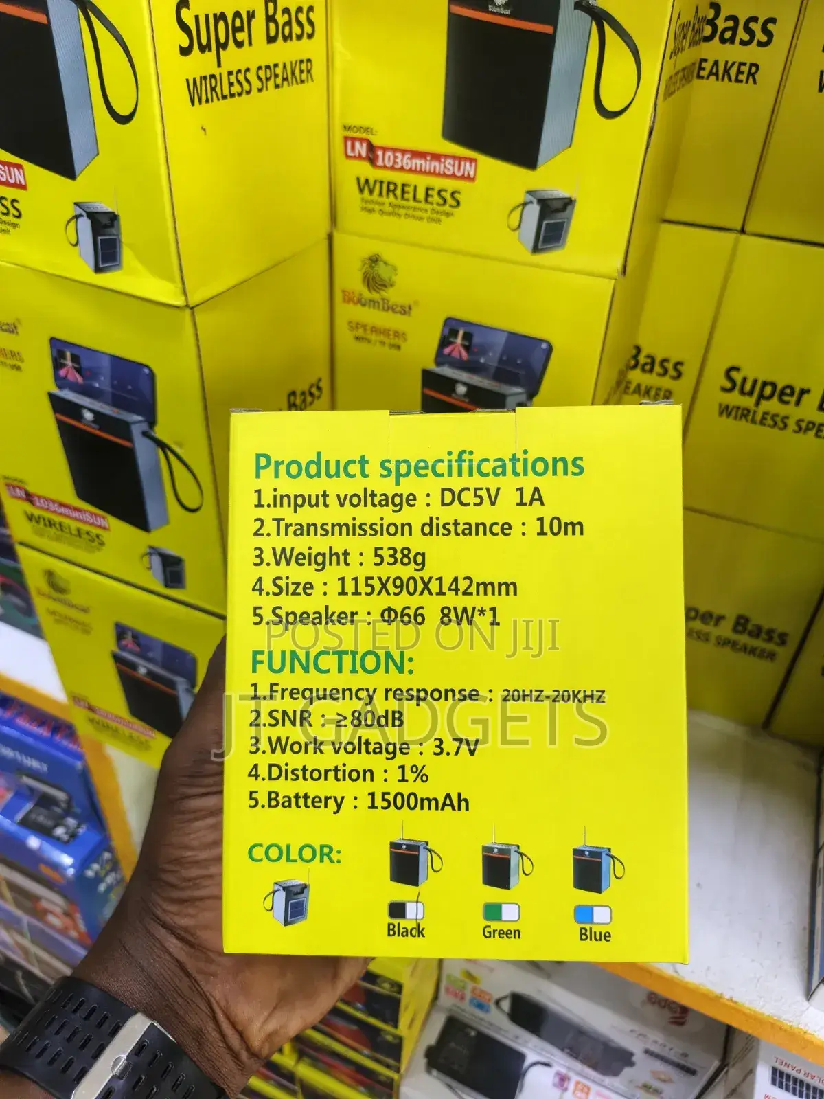 Boombest Ln-1036 Minisun Wireless Speaker
