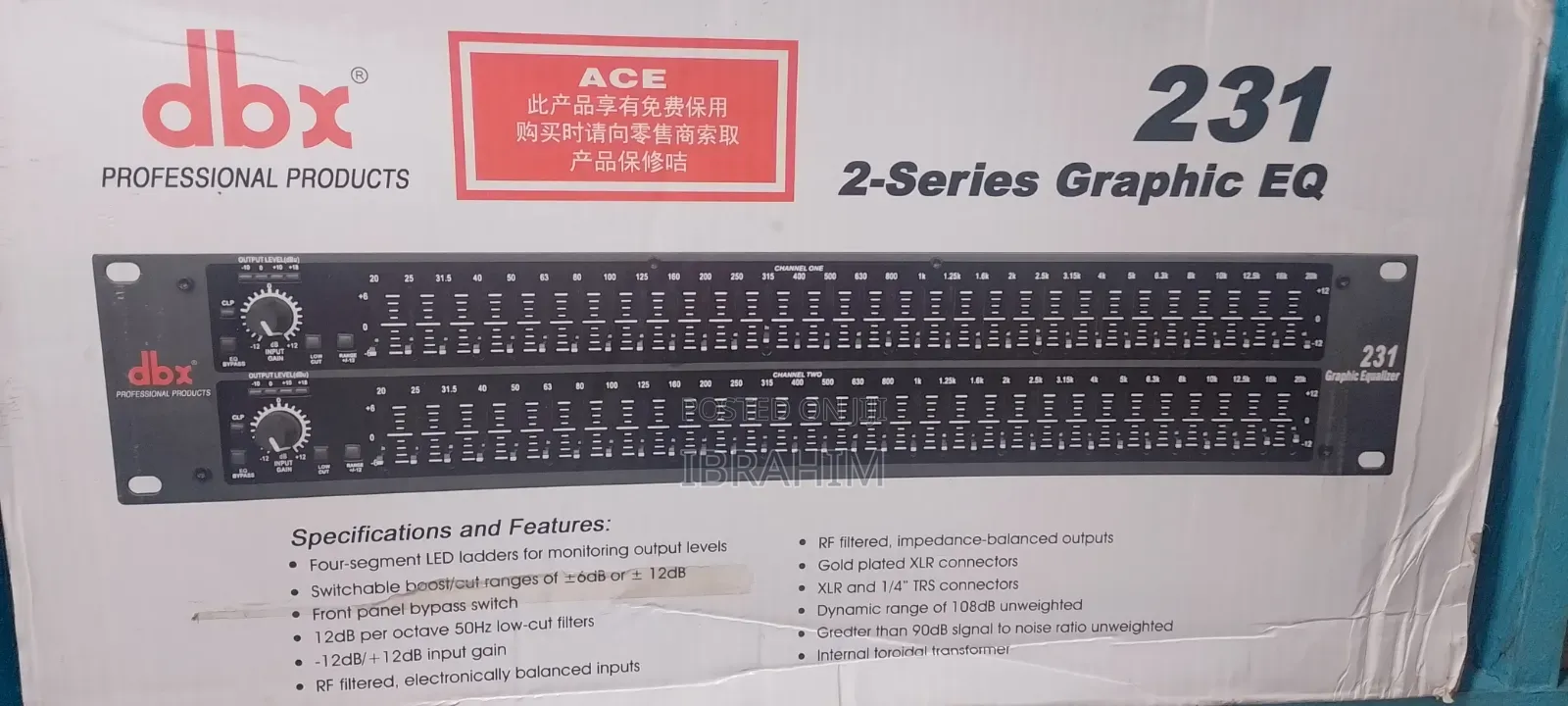 DBX Double Equalizer