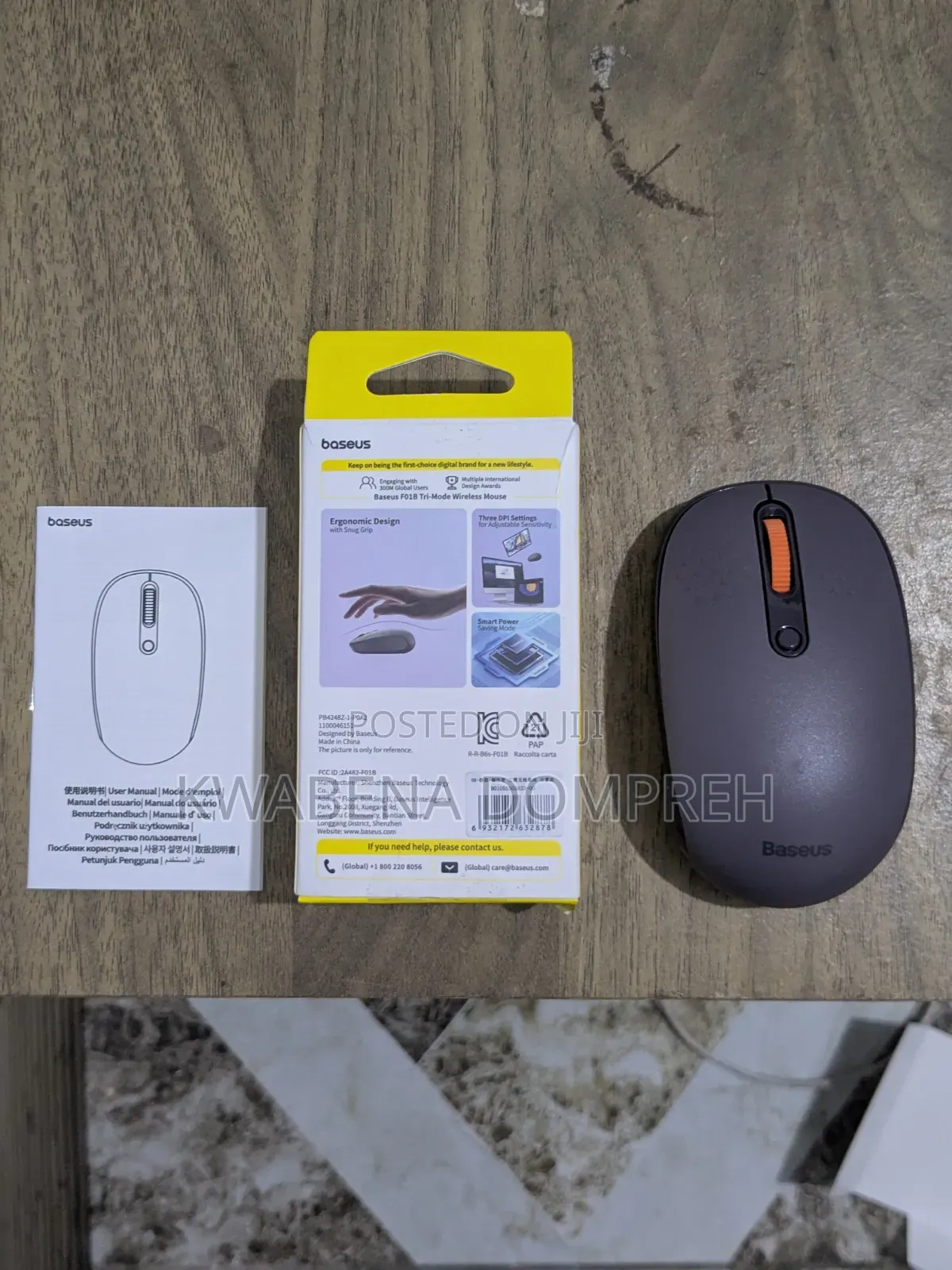 Original Baseus F01B Mouse With Wifi and Bluetooth Connection
