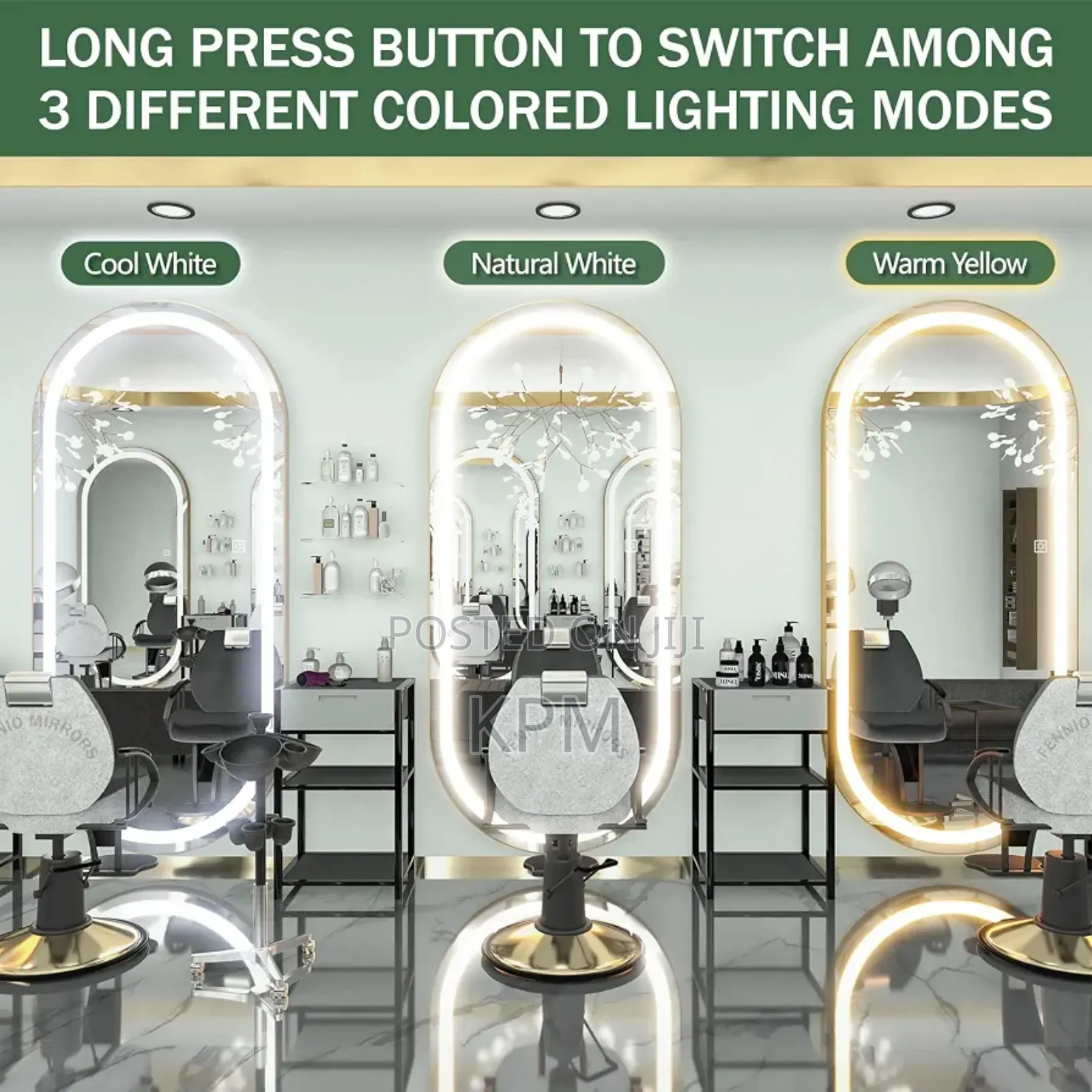 Salon & Barbering Barbershop Led Mirrors 150cm by 60cm