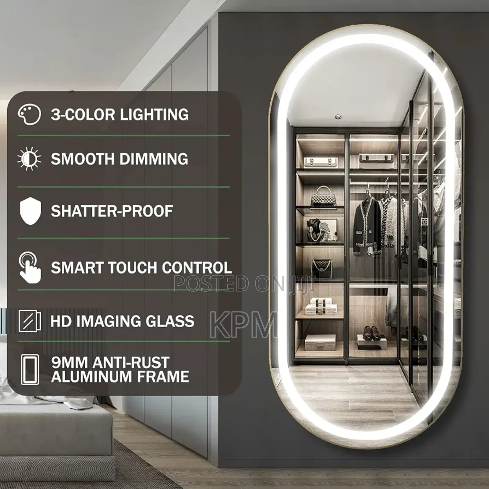 Salon & Barbering Barbershop Led Mirrors 150cm by 60cm