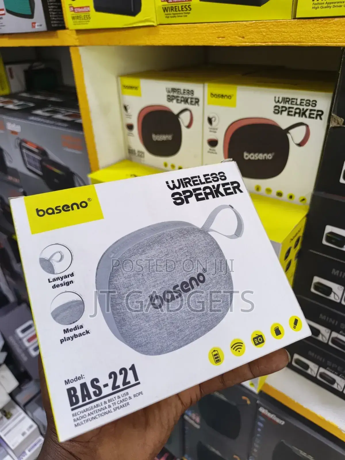 BASENO BAS-221 WIRELESS SPEAKER — Multifunctional, Multiple Colors