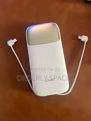 LDNIO 10,000 mAh 22.5W Power Bank With Built in Cables